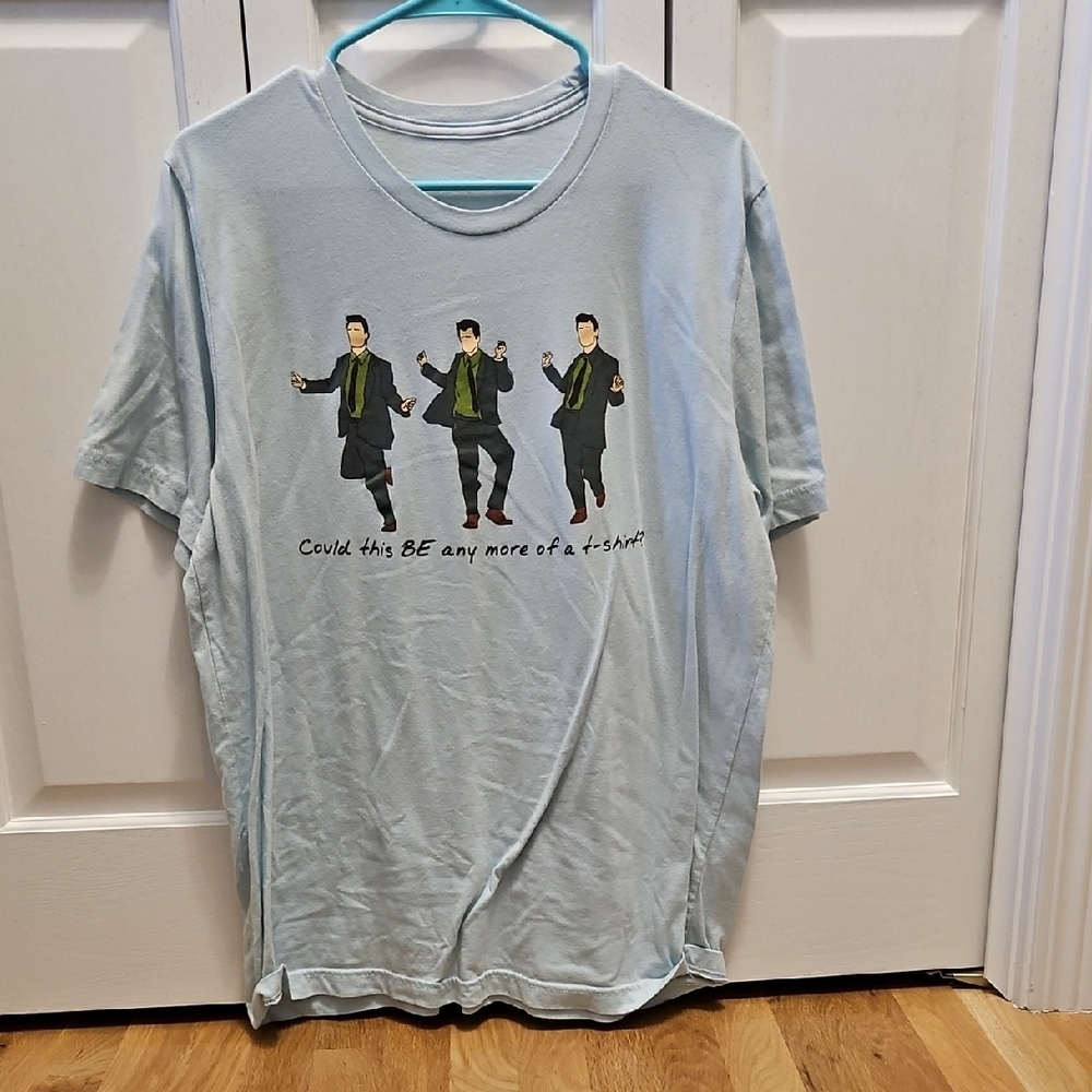 Light Blue Graphic T-Shirt